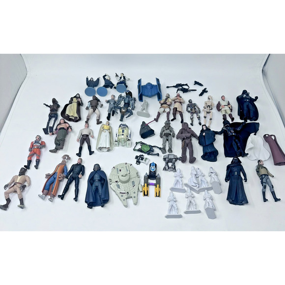 Vintage Star Wars Figurines Lot 90s Kenner Hasbro Collectible Toys Action Figure - Picture 1 of 16
